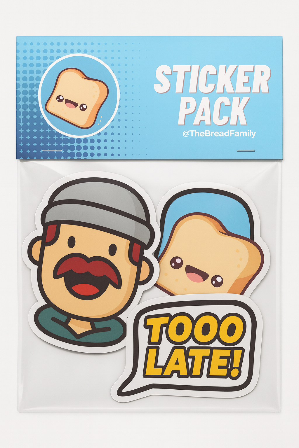 ✨ The Bread Family Art Show Sticker Pack – Limited Edition 3-Piece Set!